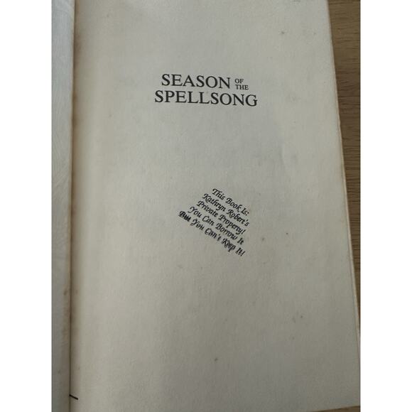 Season of the Spellsong, Alan Dean Foster, HC 1984 Doubleday Vintage - Picture 5 of 12